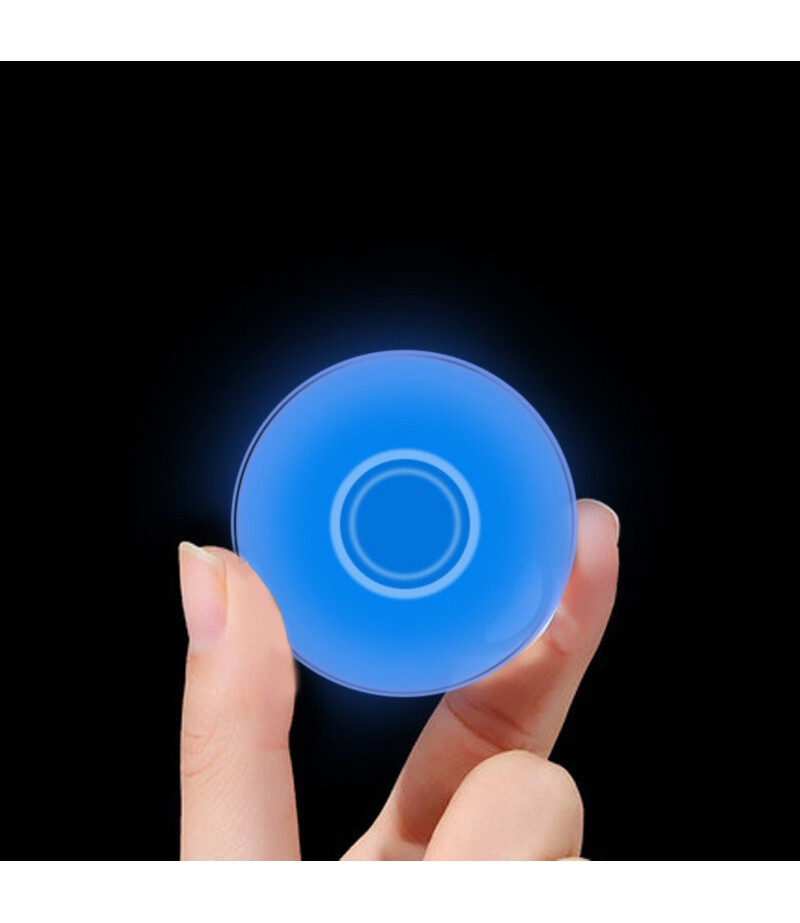  Universal Magic Luminous Nano Stickers Desktop Wall Car Phone Holder USB Cable Organizer Winder - Blue