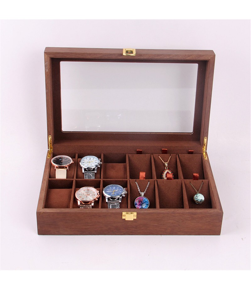 Woden Watch Boxes Necklace Jewelry Watch Display Box - NO.1