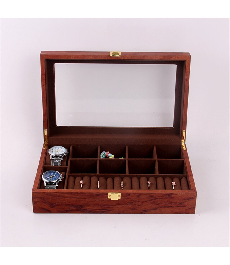 Woden Watch Boxes Necklace Jewelry Watch Display Box - NO.1