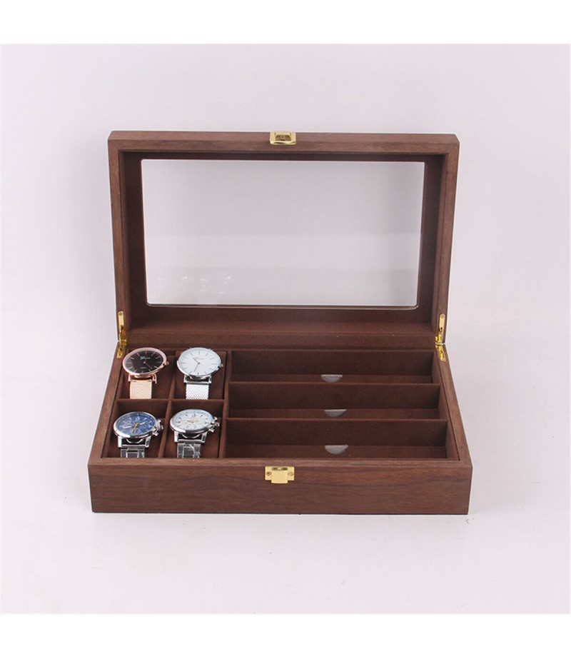 Woden Watch Boxes Necklace Jewelry Watch Display Box - NO.1