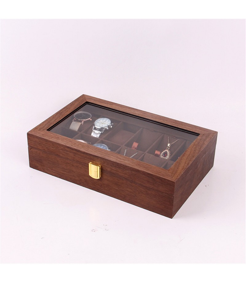 Woden Watch Boxes Necklace Jewelry Watch Display Box - NO.1