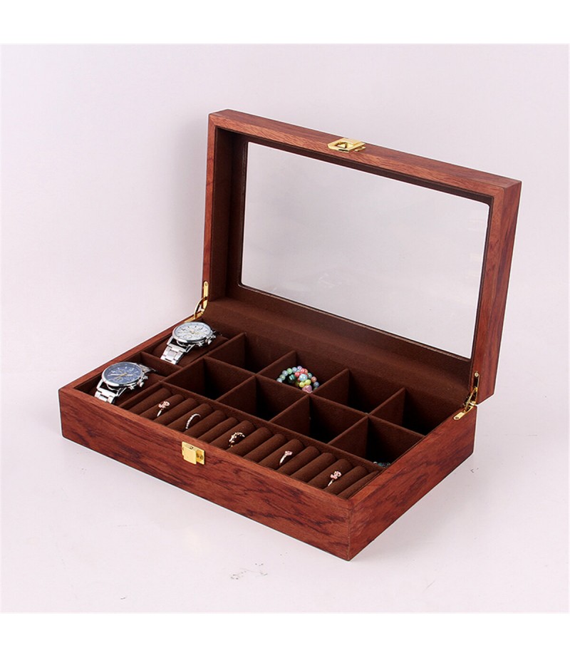 Woden Watch Boxes Necklace Jewelry Watch Display Box - NO.1
