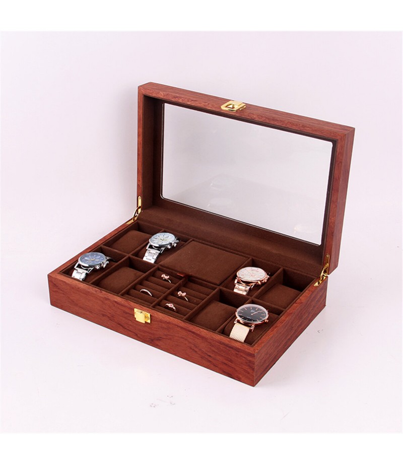 Woden Watch Boxes Necklace Jewelry Watch Display Box - NO.1