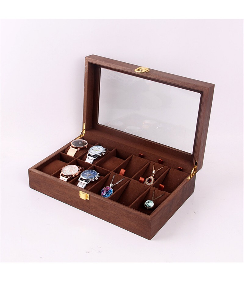 Woden Watch Boxes Necklace Jewelry Watch Display Box - NO.1