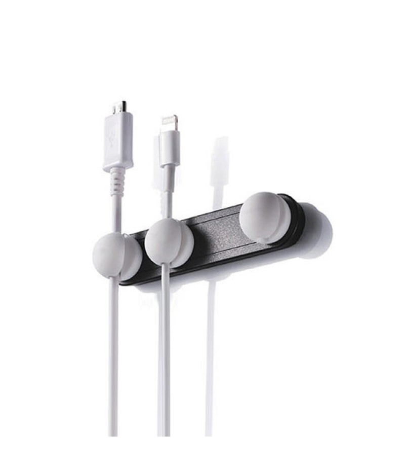  R-004 Magnetic Multifunctional Wire Data Line Winder Earphone Cable Organizer Desktop Wire Control Management Clip for Mo