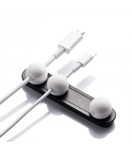  R-004 Magnetic Multifunctional Wire Data Line Winder Earphone Cable Organizer Desktop Wire Control Management Clip for Mo