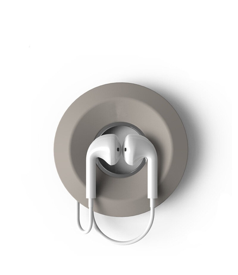  Multi-function Creative Magnet Silicone Earphone Wire USB Cable Bobbin Winder Wire Organizer - Green