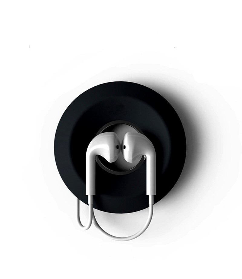  Multi-function Creative Magnet Silicone Earphone Wire USB Cable Bobbin Winder Wire Organizer - Green