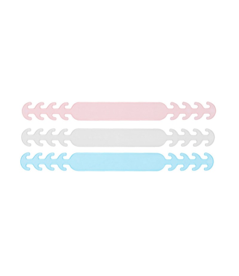 10X Adjustable Slots Ear-hook Mask Buckle Mask Hook Auxiliary Universal - Pink
