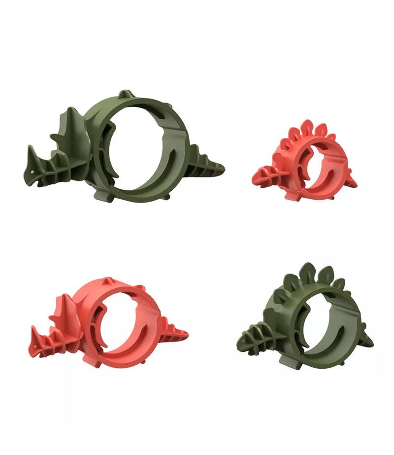  4pcs Multi-function Dinosaur Adjustable USB Cable Earphone Wire Bobbin Winder Cable Organizer