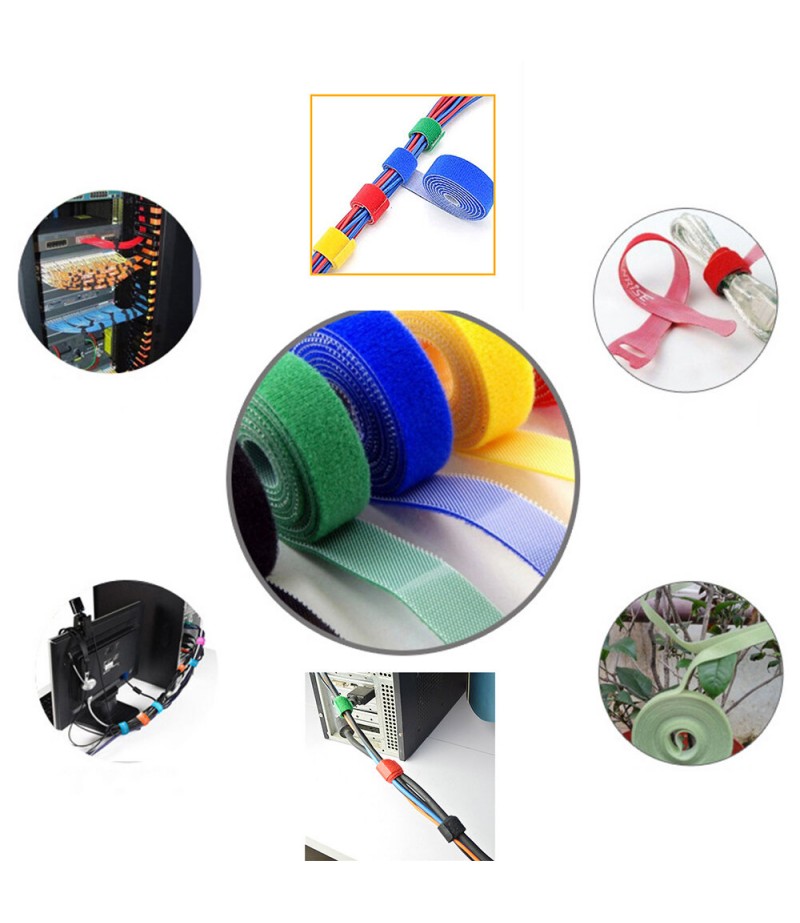  2m Width * 20mm Length Pure DIY Strong Adhesive Cuttable Wire Clip Holder Earphone USB Cable Cord Winder Wrap Cable Organ