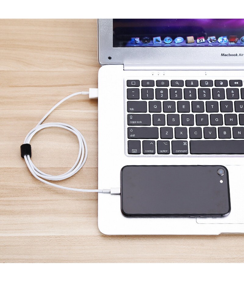  10/ 50Pcs 18cm Pure Strong Adhesive Wire Clip Holder Earphone USB Cable Cord Winder Wrap Cable Organizer Management Stick