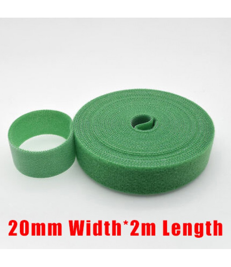  2m Width * 20mm Length Pure DIY Strong Adhesive Cuttable Wire Clip Holder Earphone USB Cable Cord Winder Wrap Cable Organ