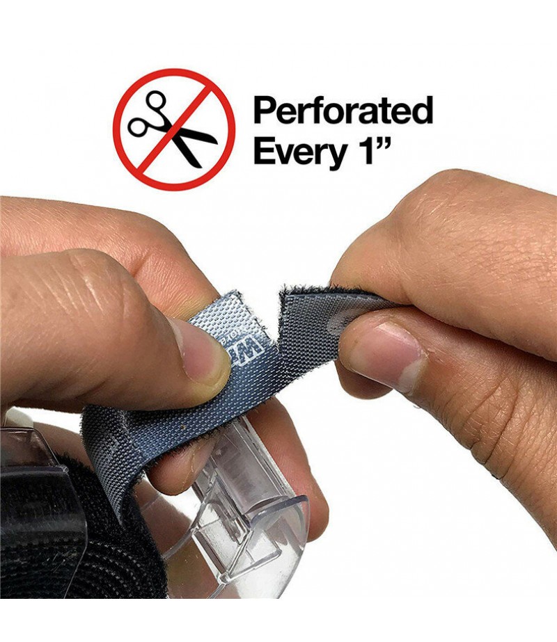  2m Width * 20mm Length Pure DIY Strong Adhesive Cuttable Wire Clip Holder Earphone USB Cable Cord Winder Wrap Cable Organ