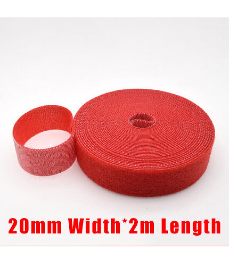  2m Width * 20mm Length Pure DIY Strong Adhesive Cuttable Wire Clip Holder Earphone USB Cable Cord Winder Wrap Cable Organ