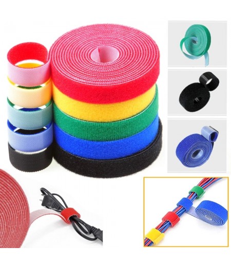  2m Width * 20mm Length Pure DIY Strong Adhesive Cuttable Wire Clip Holder Earphone USB Cable Cord Winder Wrap Cable Organ