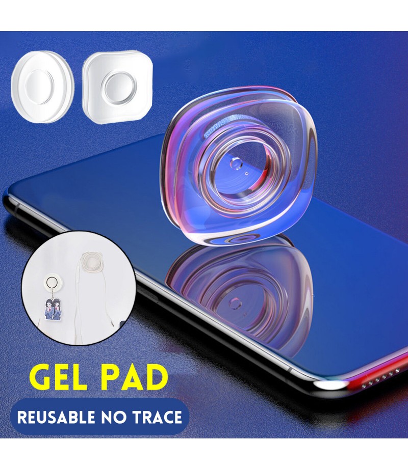 Reusable Gel Pad Magic Sticker Washable Traceless Casual Paste Pad Phone Holder - Square