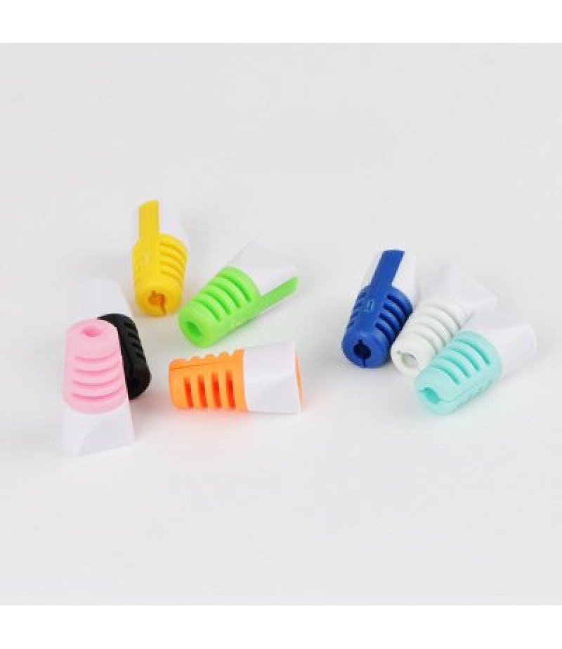 2Pcs Desktop Tidy Management Cable Protector Protective Sleeve Cover for iPhone Xiaomi Huawei Meizu -  Pink