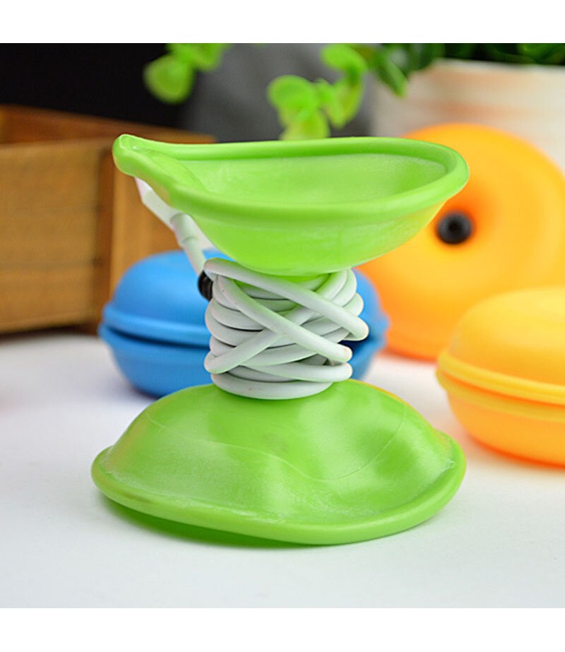 Multi-functional Desktop Tidy Management Headphone Cord Data Cable Protective Organizer Winder - White