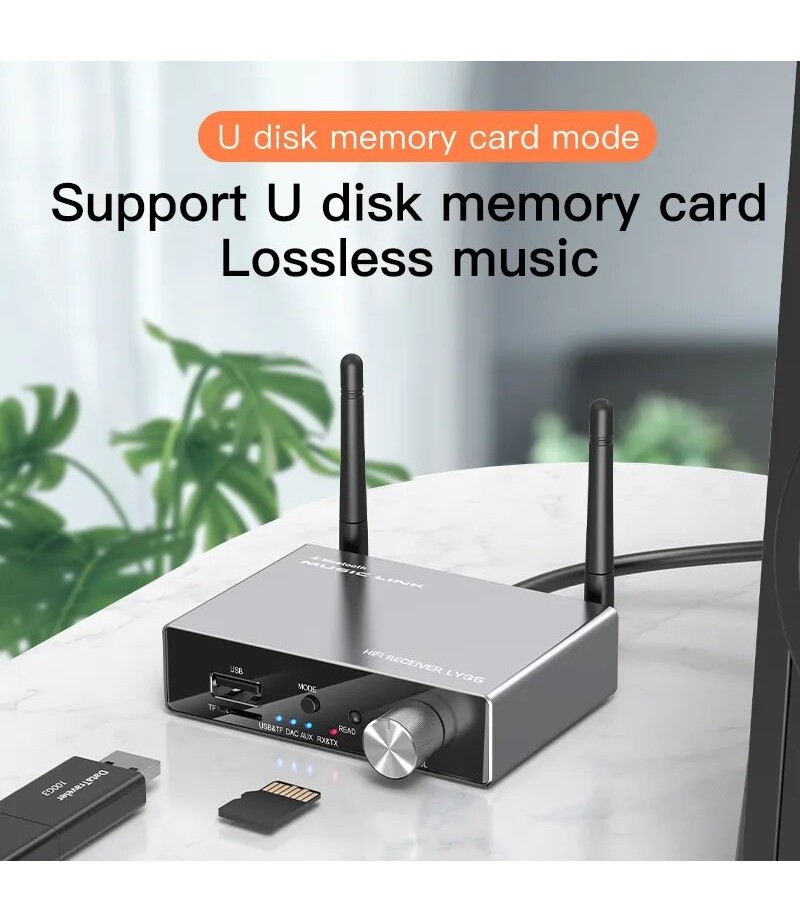 Optical Fiber Coaxial bluetooth 5.3 Receiver Transmitter Audio Digital Analog Converter Stereo Wireless Adapter For Phone TV Des