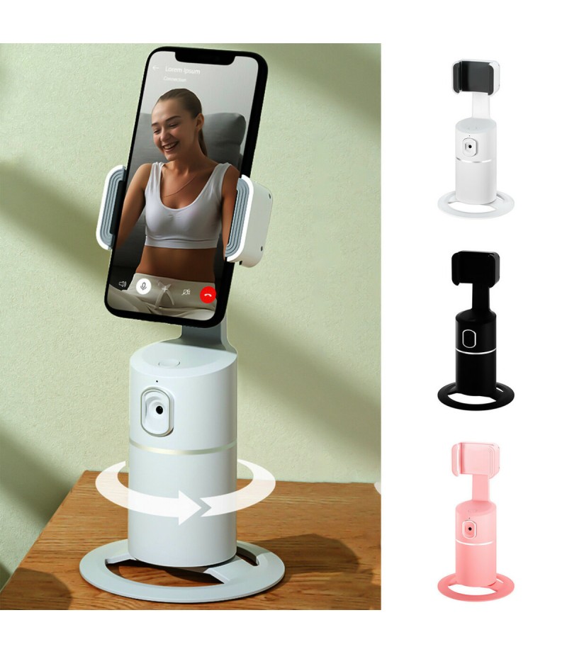 360 Degree Intelligent Rotation Auto AI Recognition Face Object Tracking Gimbal Vlog Shooting Smartphone Holder Stabilizer - Pin