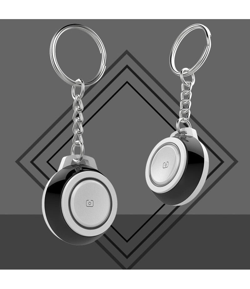  2 in 1 Mini Multifunctional Wireless bluetooth 4.0 Smart Tracker Anti-lost Alarm Tracker with Key Chain - Purple