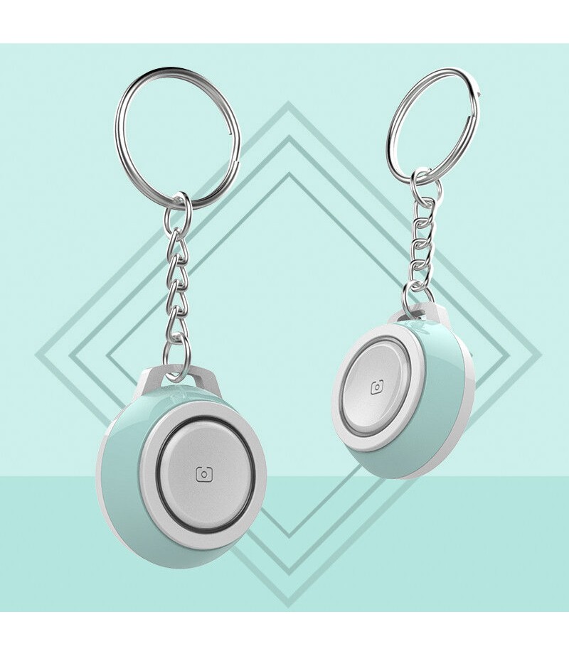  2 in 1 Mini Multifunctional Wireless bluetooth 4.0 Smart Tracker Anti-lost Alarm Tracker with Key Chain - Purple