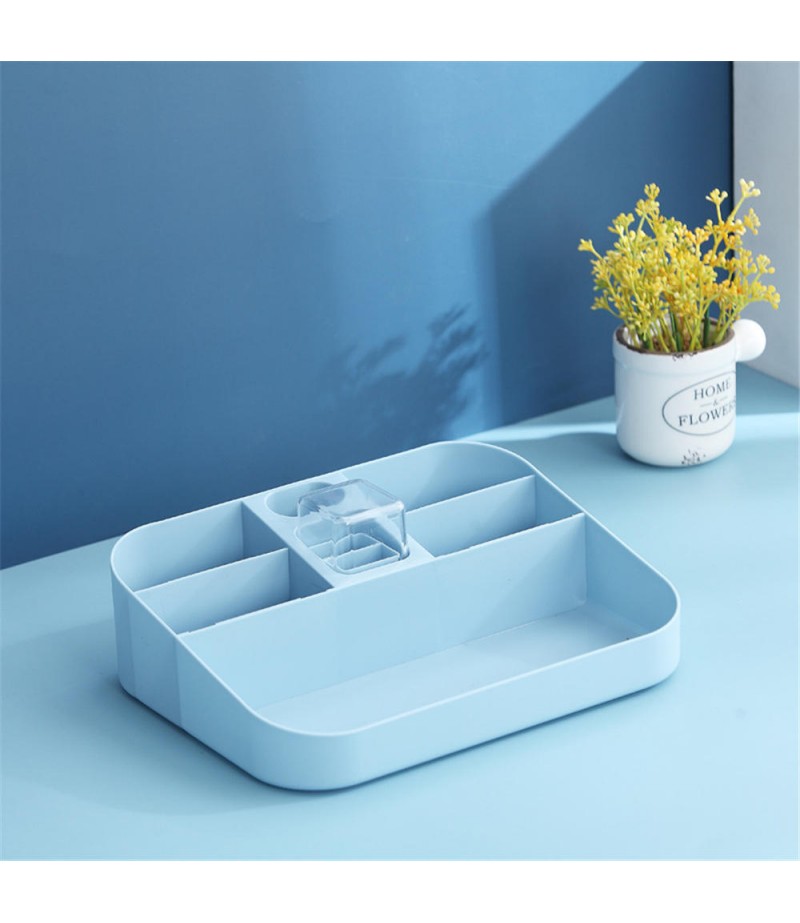 Dressing Box Desktop Large Capacity Drawer Integrated Skin Care Lipstick Makeup Remote Control Tissue Organizer Box Stora
