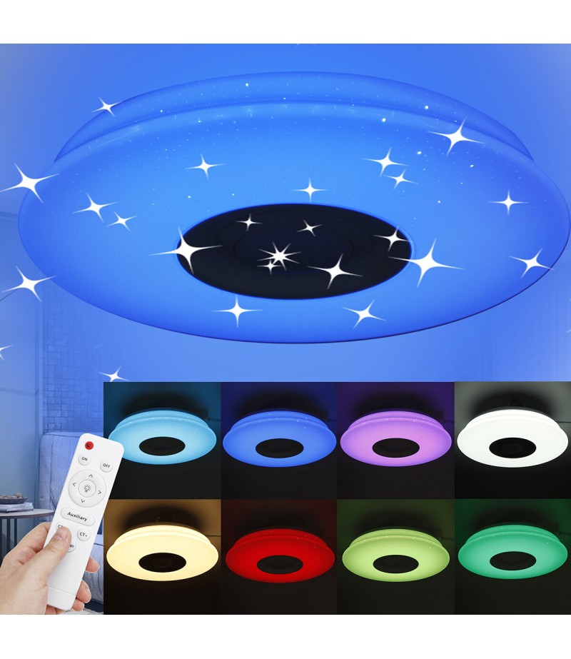 RGB Intelligent LED Audio Light 36cm 110V/220V 36W Smart Control bluetooth WIFI RGB 3D Surround Sound Lights Support Amazon Goog
