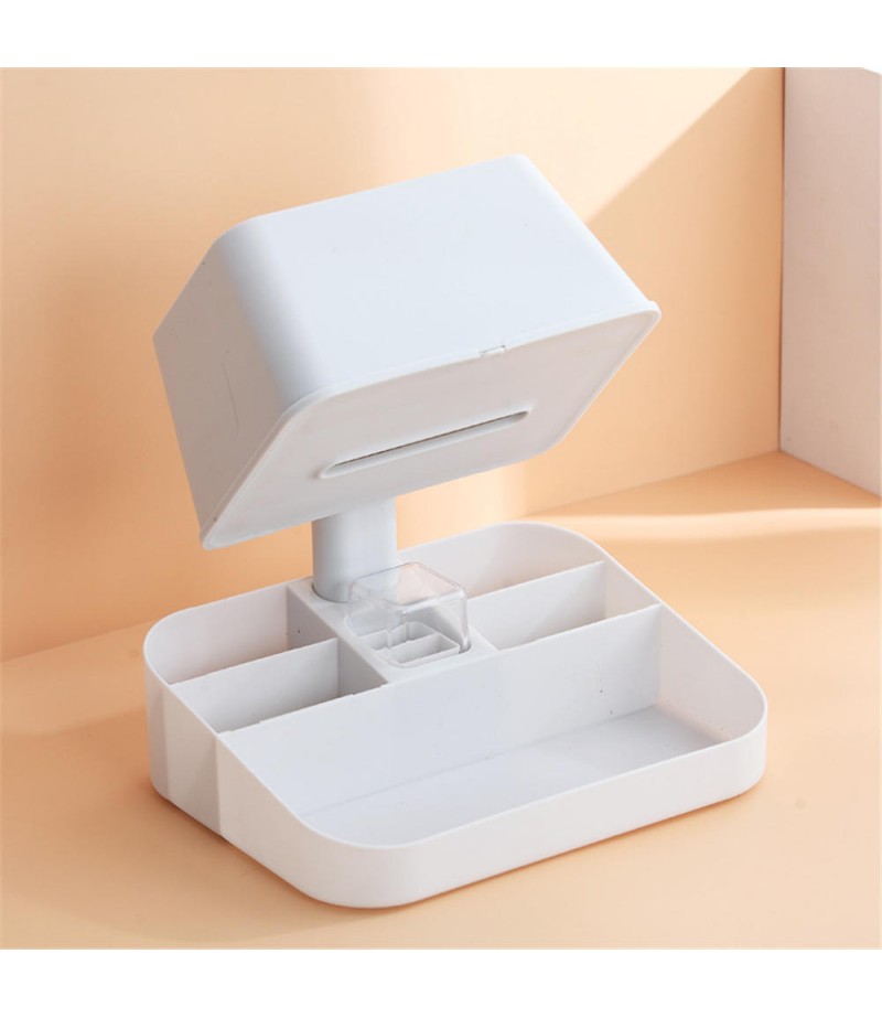  Dressing Box Desktop Large Capacity Drawer Integrated Skin Care Lipstick Makeup Remote Control Tissue Organizer Box Stora