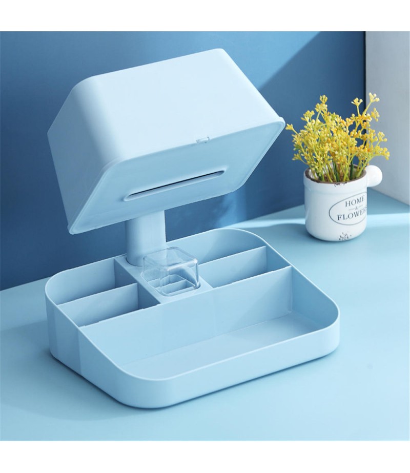  Dressing Box Desktop Large Capacity Drawer Integrated Skin Care Lipstick Makeup Remote Control Tissue Organizer Box Stora