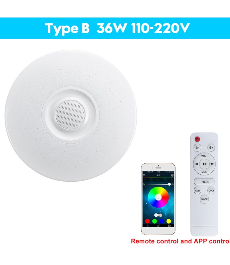 RGB Intelligent LED Audio Light 36cm 110V/220V 36W Smart Control bluetooth WIFI RGB 3D Surround Sound Lights Support Amazon Goog