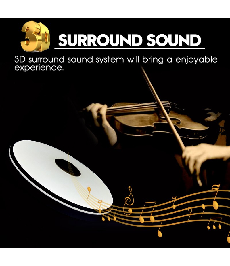 RGB Intelligent LED Audio Light 36cm 110V/220V 36W Smart Control bluetooth WIFI RGB 3D Surround Sound Lights Support Amazon Goog