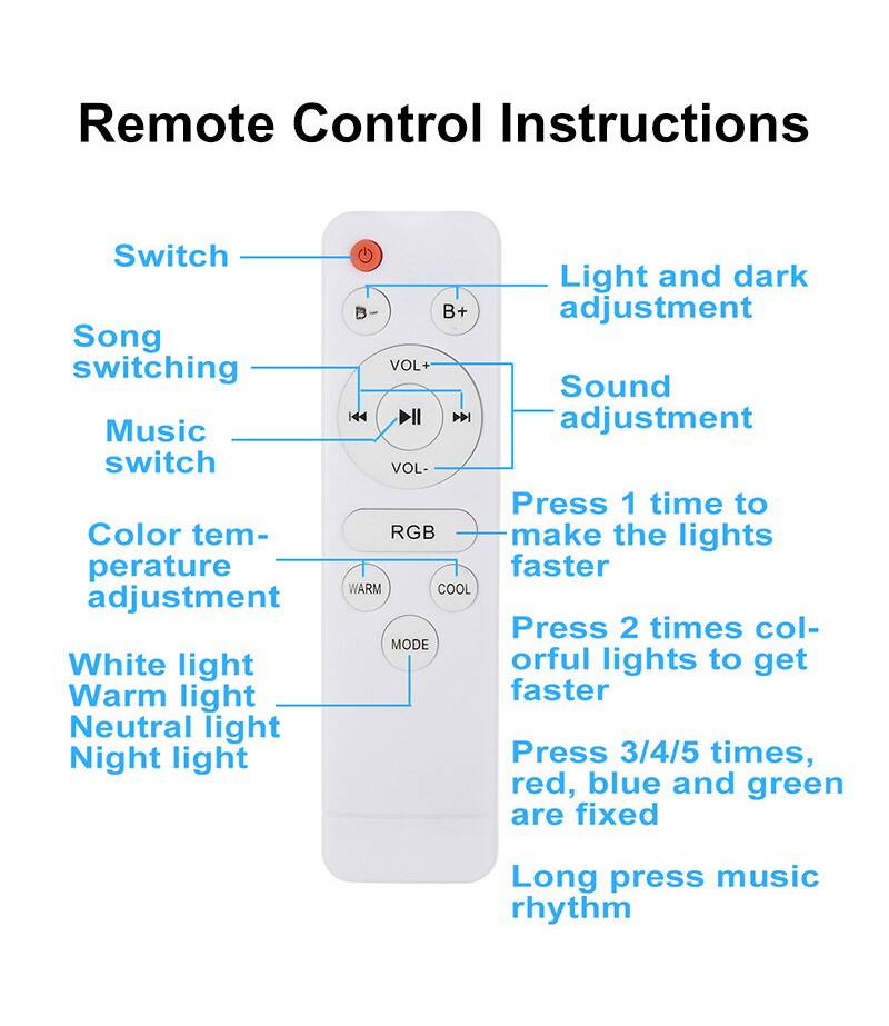 RGB Intelligent LED Audio Light 36cm 110V/220V 36W Smart Control bluetooth WIFI RGB 3D Surround Sound Lights Support Amazon Goog