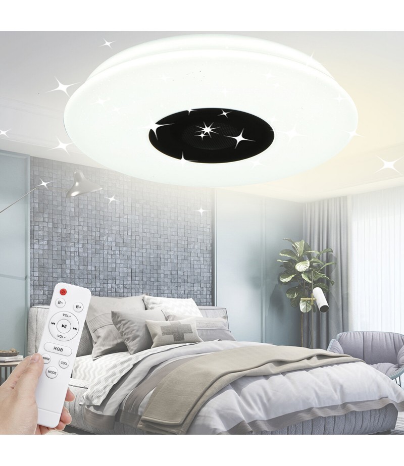 RGB Intelligent LED Audio Light 36cm 110V/220V 36W Smart Control bluetooth WIFI RGB 3D Surround Sound Lights Support Amazon Goog