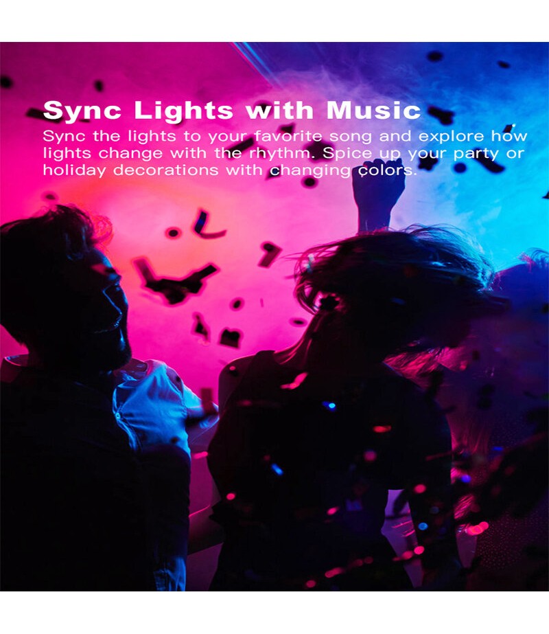 RGB Intelligent LED Audio Light 36cm 110V/220V 36W Smart Control bluetooth WIFI RGB 3D Surround Sound Lights Support Amazon Goog
