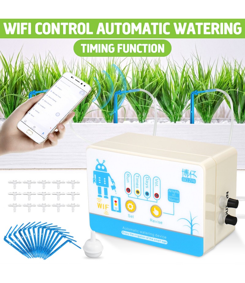 Wifi Control Automatic Watering Device 10m Hose Drip Irrigation Timing System - With US Plug