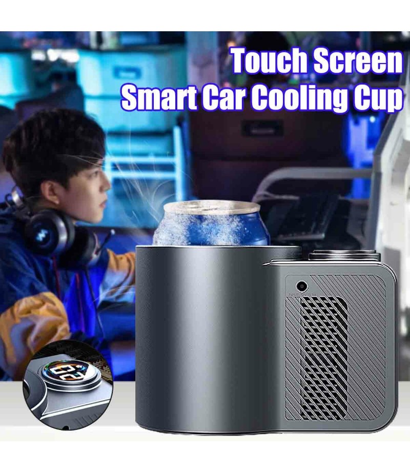  Touch Screen Smart Car Cooling Cup With Temperature Display Cooling Drinks Holders
