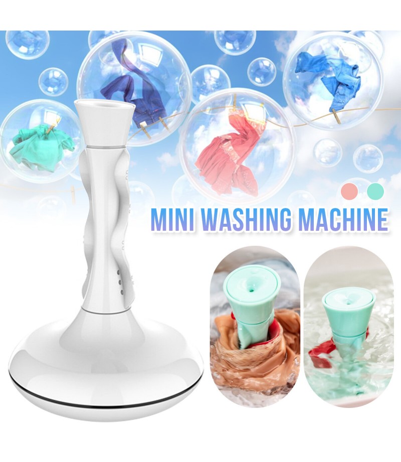 2.5kg Tragbar Elektrische Mini Waschmaschine Waschautomat Zuhause Waschen - Pink