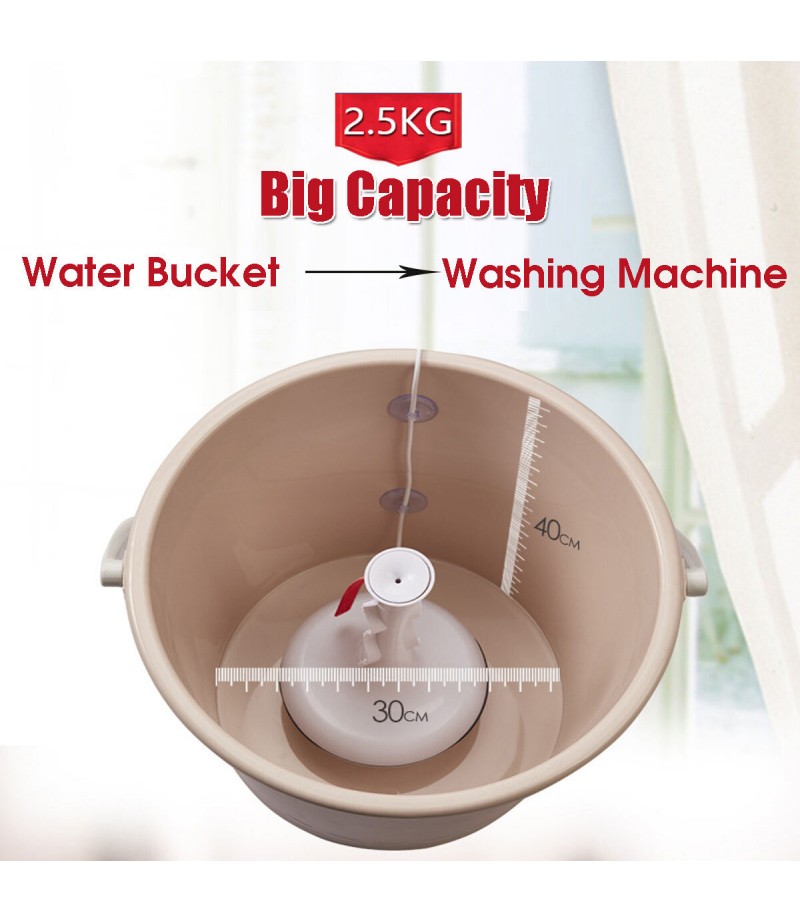 2.5kg Tragbar Elektrische Mini Waschmaschine Waschautomat Zuhause Waschen - Pink
