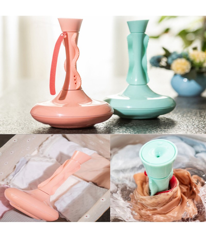 2.5kg Tragbar Elektrische Mini Waschmaschine Waschautomat Zuhause Waschen - Pink