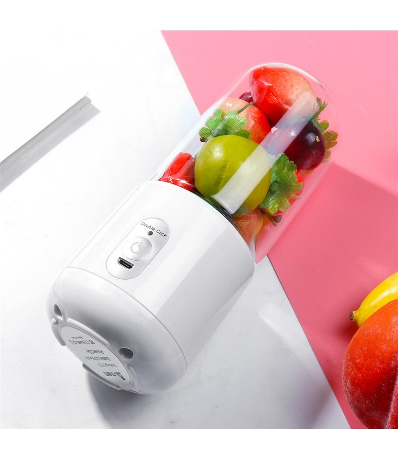  260ml USB Rechargeable Portable Electric Juice Cup Juice Blender Fruit Mixer Six Blade Mixing Machine Smoothies Baby Food