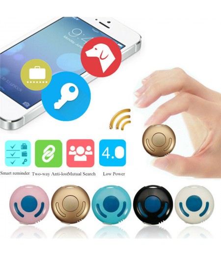 Mini Smart Tag bluetooth Tracker Locator Alarm Wallet Finder Alarm Patch For IOS Android - Pink