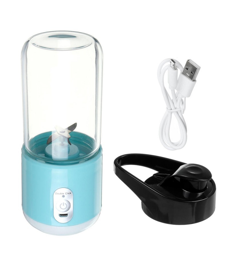  260ml USB Rechargeable Portable Electric Juice Cup Juice Blender Fruit Mixer Six Blade Mixing Machine Smoothies Baby Food