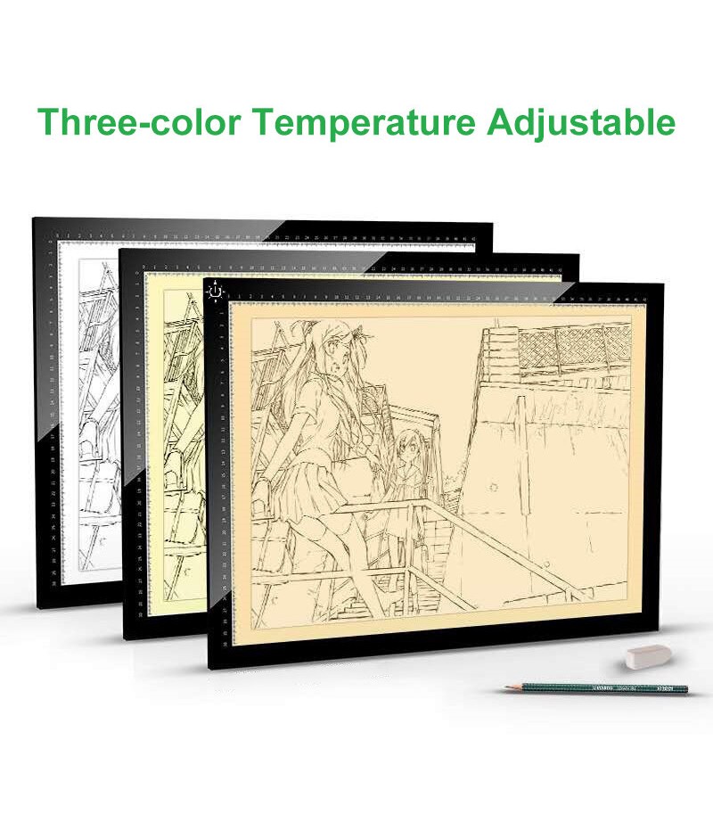 A3/A4 Dimming LED Tracing Light Box Drawing Tattoo Board Pad Table Stencil Arts - A4