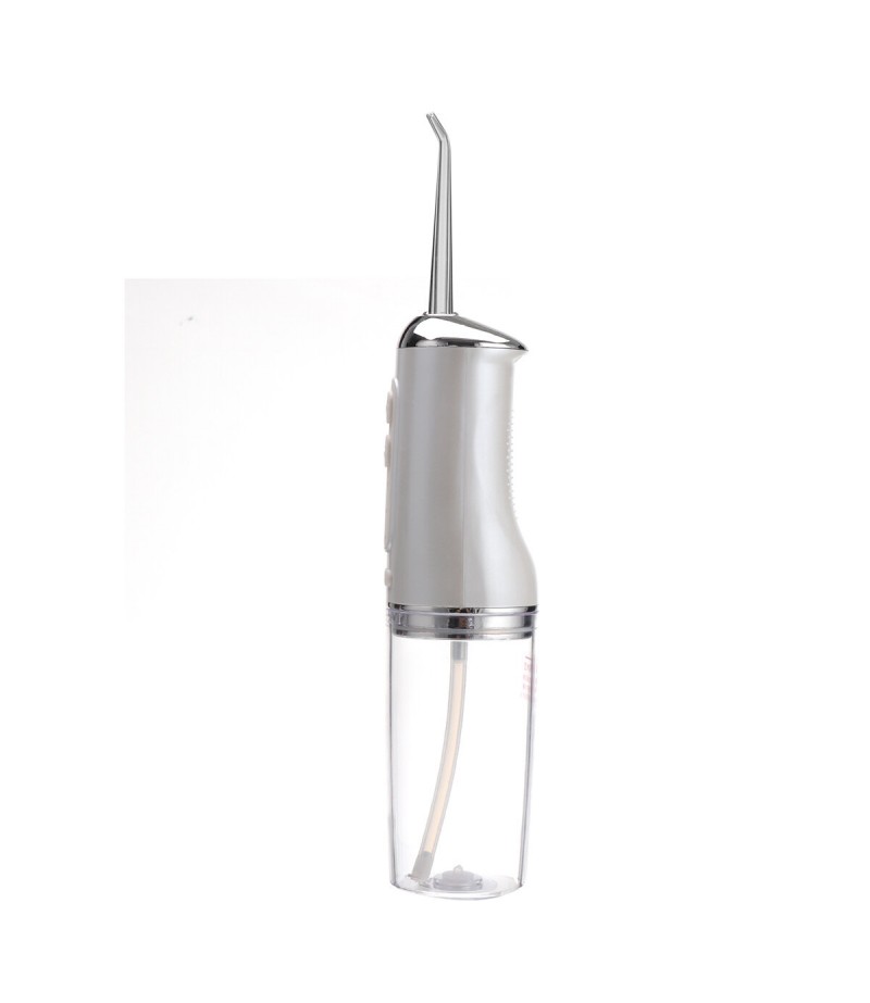 Electric Dental Water Flosser Oral Irrigator Tooth Cleaning Waterproof 220ml Water Tank - Pink