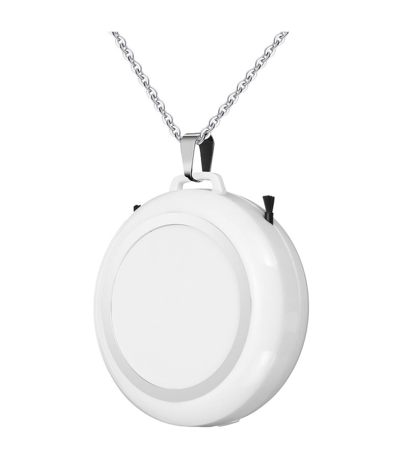 Mini Portable Wearable Air Purifier Bacteria Prevention Necklace PM2.5 Haze Air Cleaner Negative Ion Generator - Black