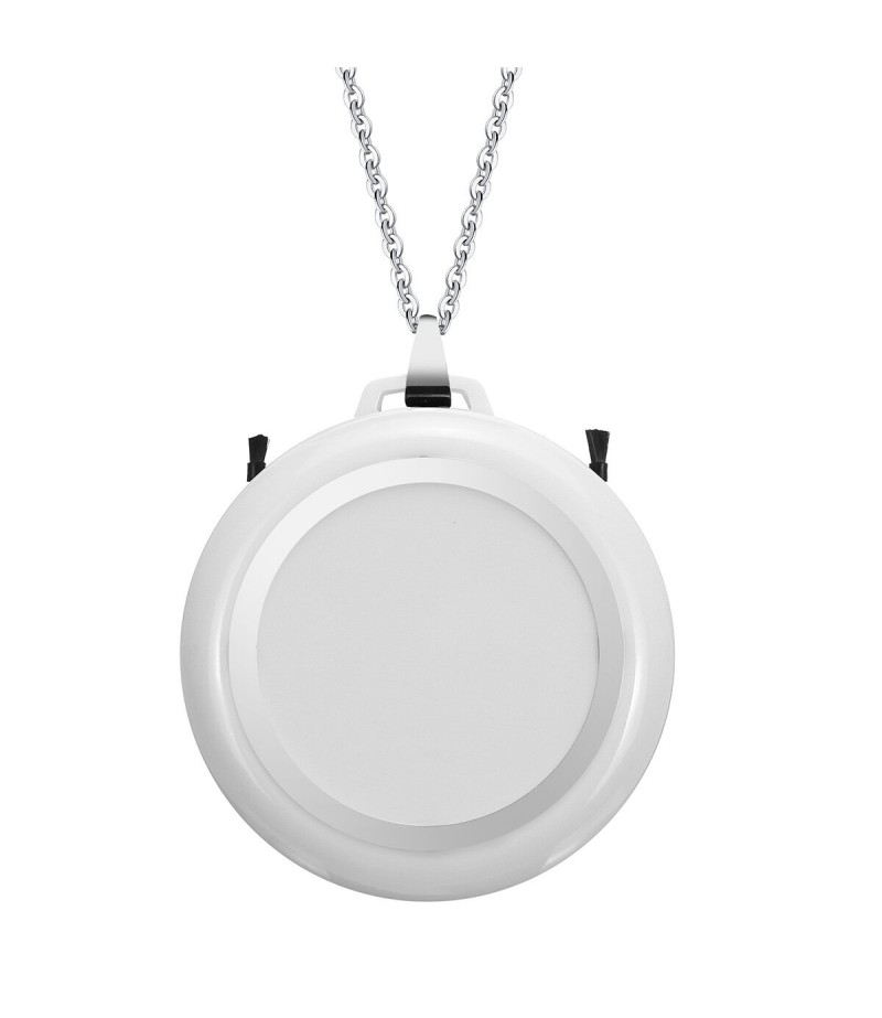 Mini Portable Wearable Air Purifier Bacteria Prevention Necklace PM2.5 Haze Air Cleaner Negative Ion Generator - Black