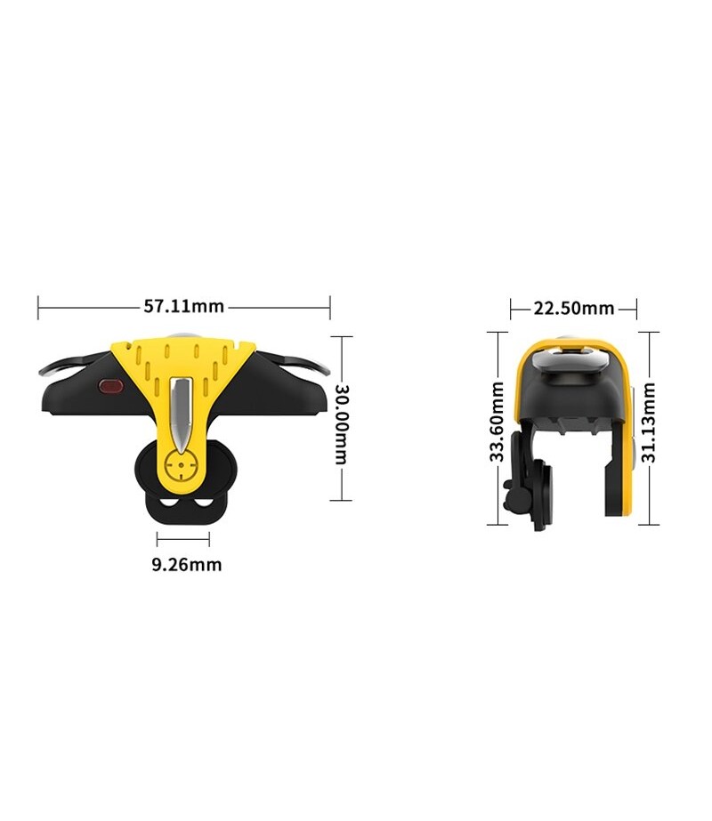  Gamepad Semiconductor Cooling Radiator Handle For iPhone XS 11Pro Mi10 Note 9S - Black
