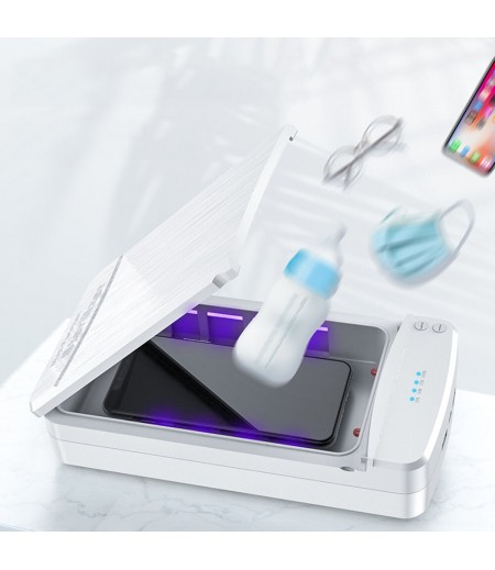  UV Phone Sterilizer Multifunctional Portable Ultraviolet Sterilization Box - Black